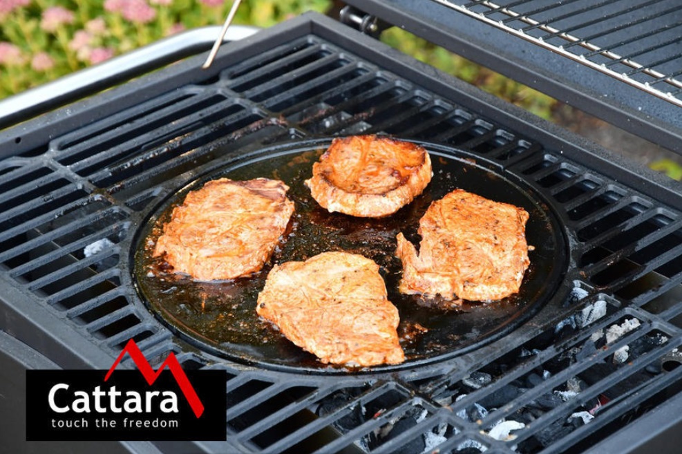 Grilovací plát kulatý LITINA 31 cm e